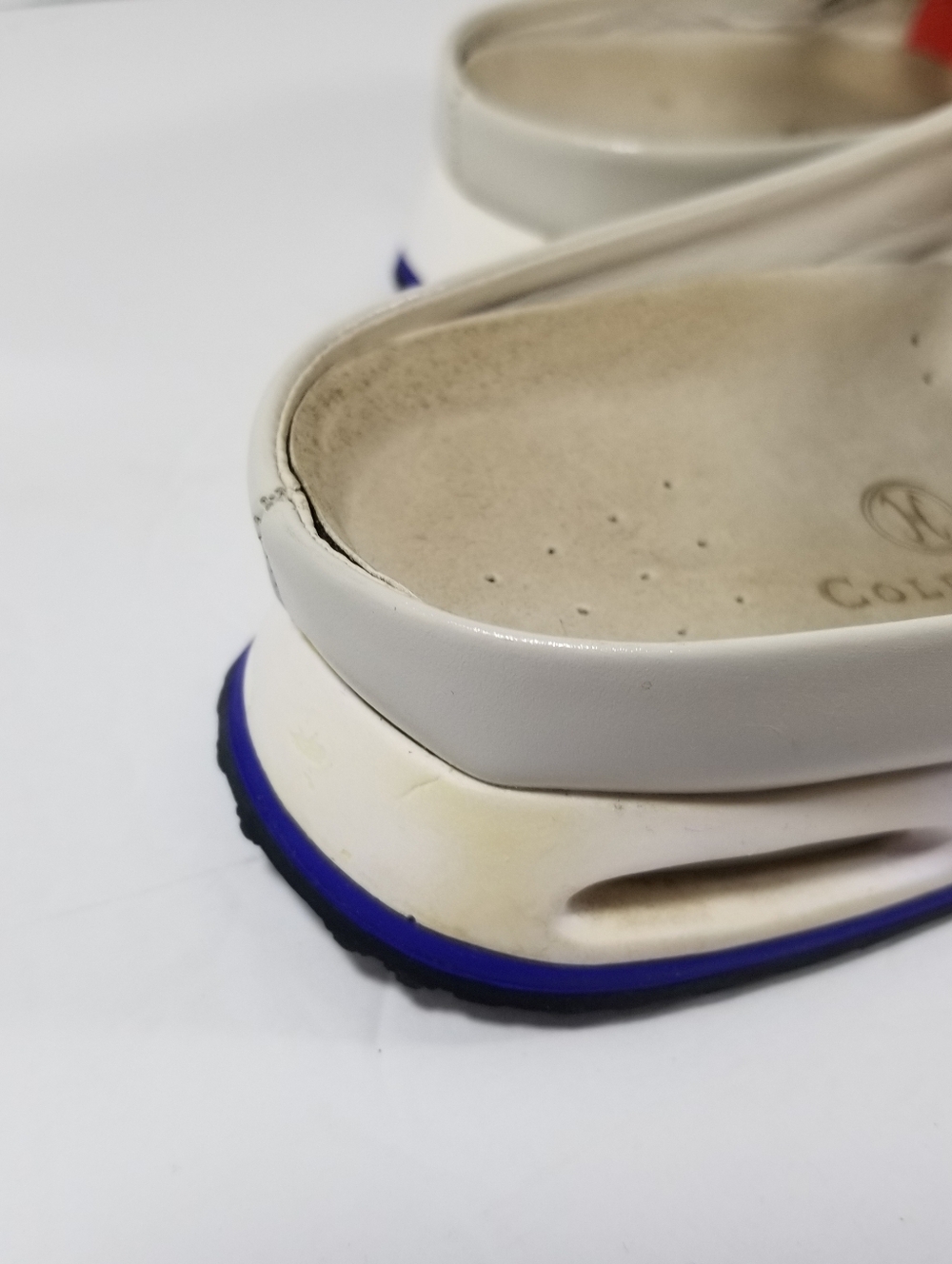 Cole Haan NikeAir Slip On Mary Jane Sneakers Women's Size 11B Beige Orange - Picture 6 of 7